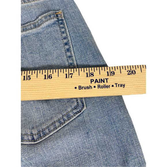 Gorpcore Gap Womens 6R Boho Raw Hem Cottage High Rise Faded Blue Ankle Jeans - Picture 7 of 9